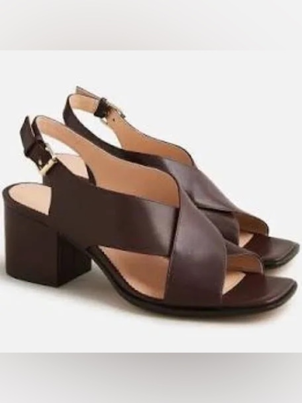 J.Crew Dylan Sandal Shoe Criss Cross Leather New